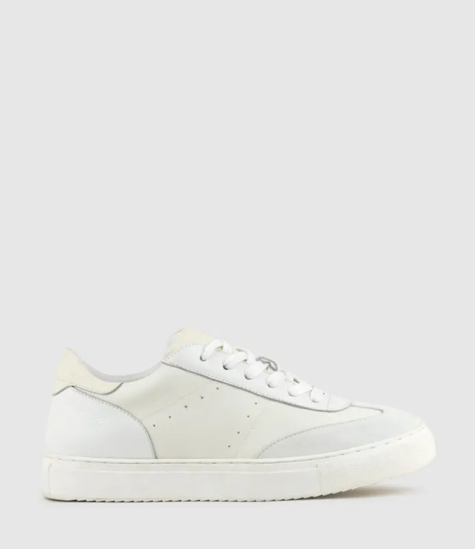 JONES Retro Sneaker in Cream sold by Edward Meller