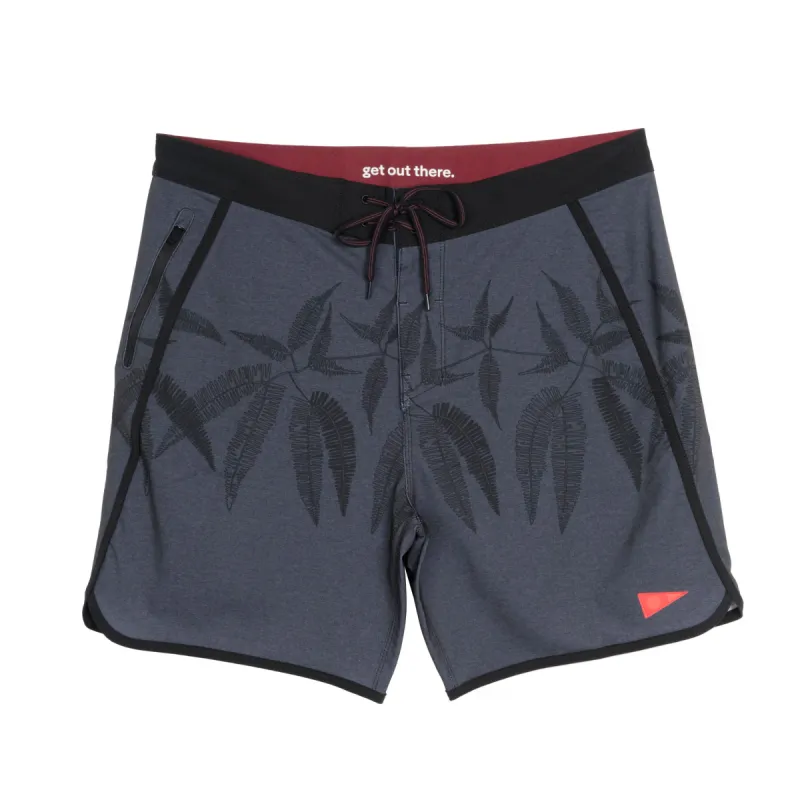 Uluhe Fractal Boardshort sold by Florence Marine