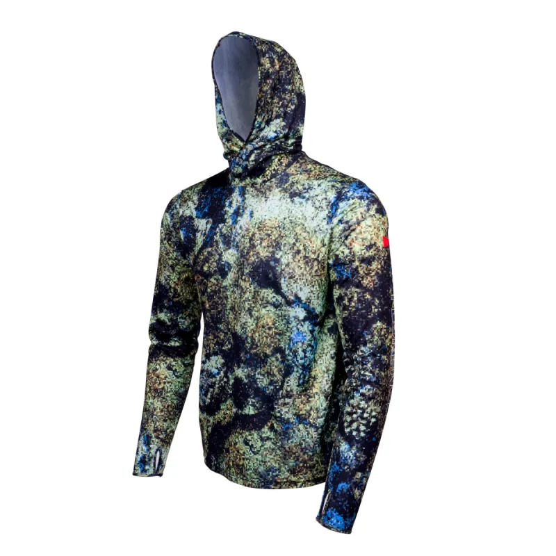 Riffe DIGI-TEK© Sun Pro Long Sleeve Hooded UPF Shirt sold by Florence Marine
