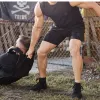 Men's Ballistic Trainers - Mid Top - Black + Gum w/ Black Reflective Spearhead sold by GORUCK