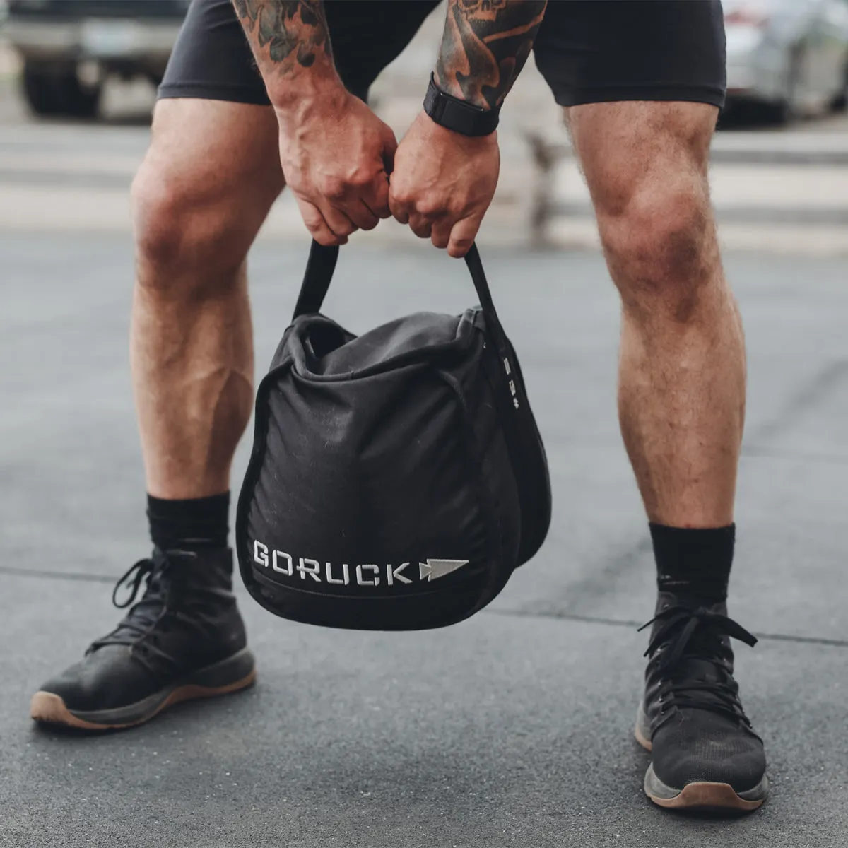 Men's Ballistic Trainers - Mid Top - Black + Gum w/ Black Reflective Spearhead sold by GORUCK product image thumbnail 2