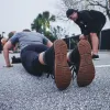 Men's Ballistic Trainers - Mid Top - Black + Gum w/ Black Reflective Spearhead sold by GORUCK