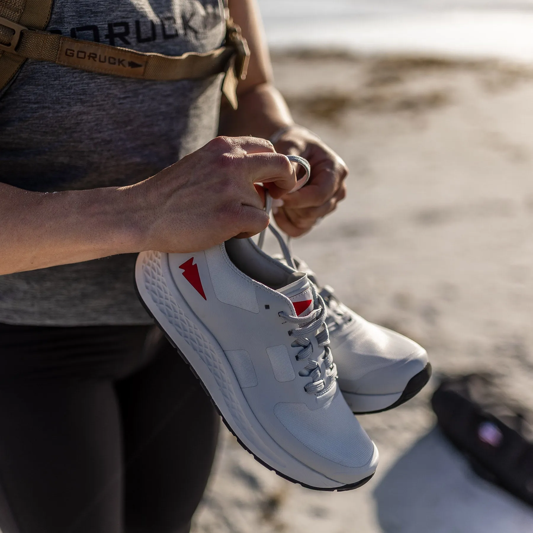 Women's Rough Runner - Light Grey + Red sold by GORUCK product image thumbnail 4