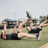 Women's Ballistic Trainers - Navy + White + Gold W/ Gold Reflective Spearhead sold by GORUCK
