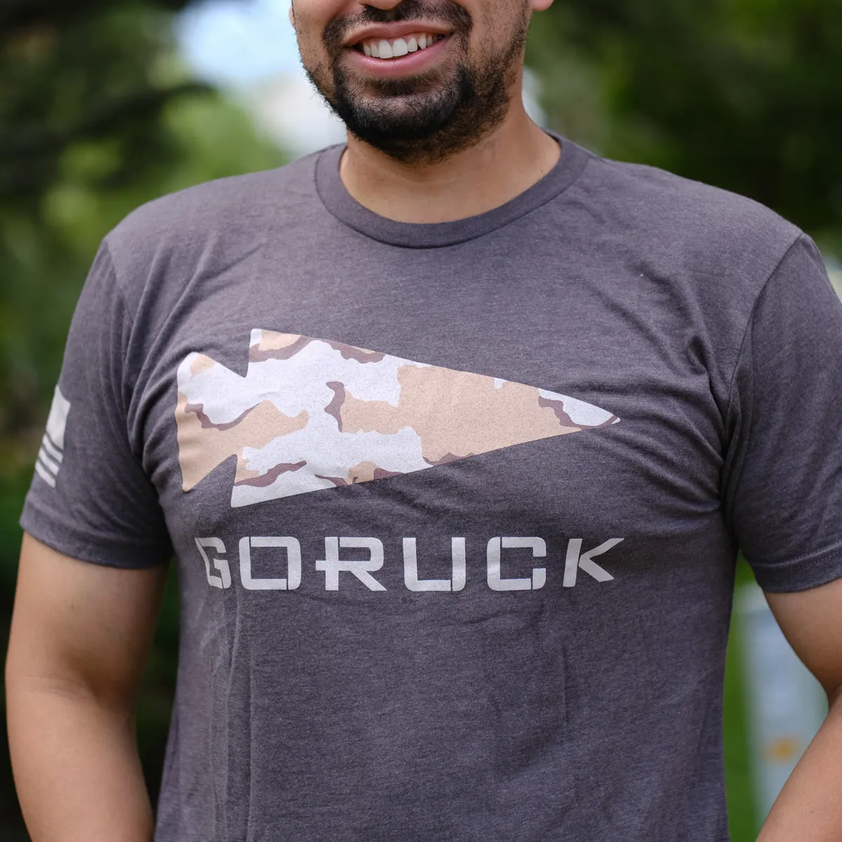 GORUCK Logo DCU Camo Tee - Tri-Blend sold by GORUCK