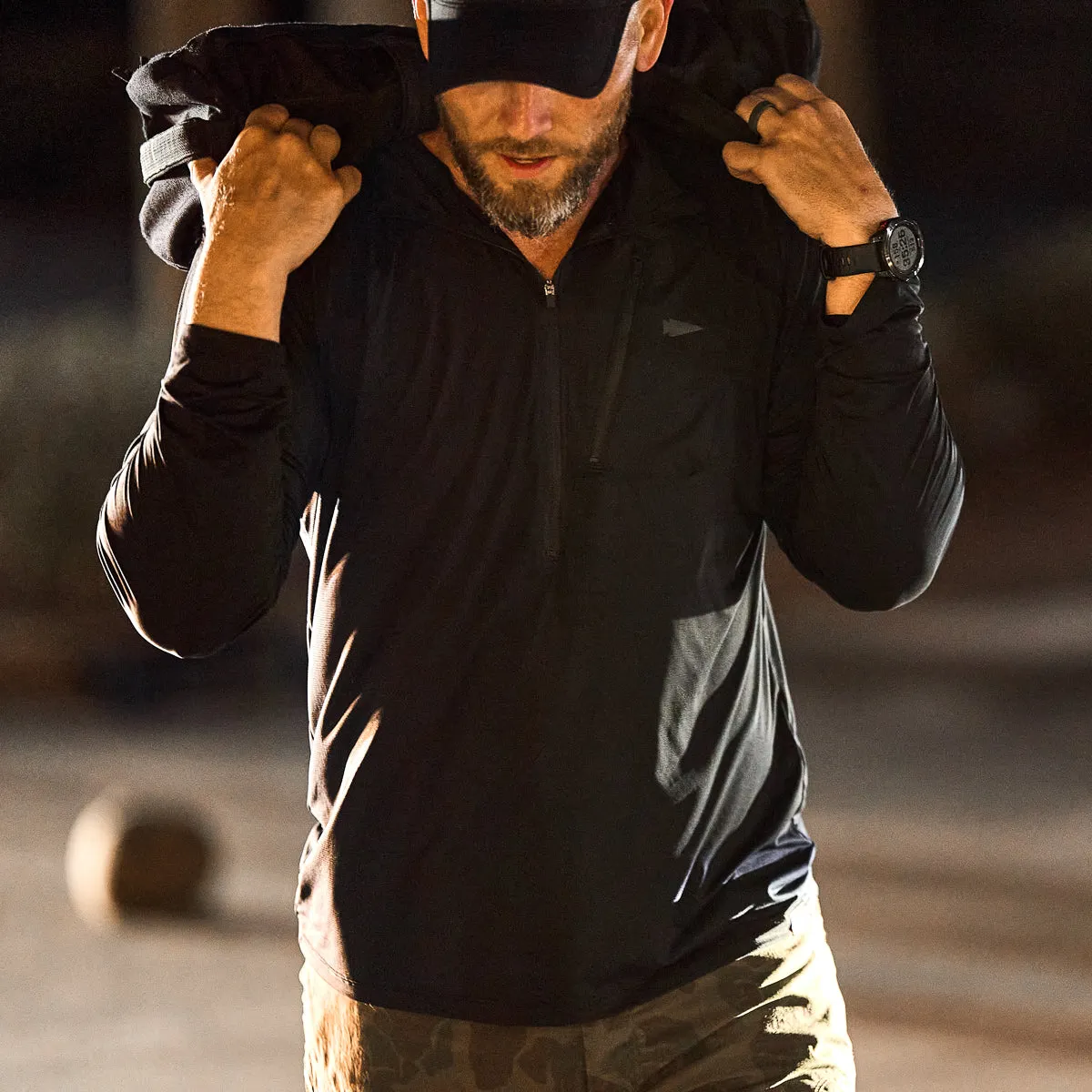 Men's USA Long Sleeve Performance Half Zip - ToughMesh sold by GORUCK product image thumbnail 3