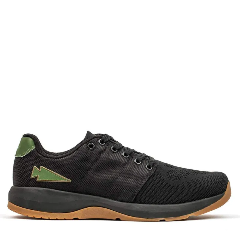 Ballistic Trainers - Black + Gum w/ Green Reflective Spearhead sold by GORUCK