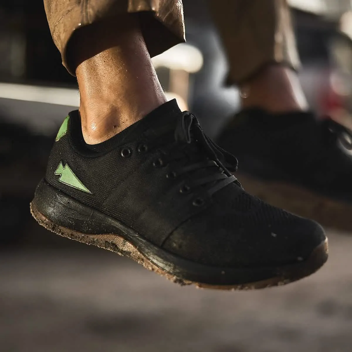 Ballistic Trainers - Black + Gum w/ Green Reflective Spearhead sold by GORUCK product image thumbnail 2