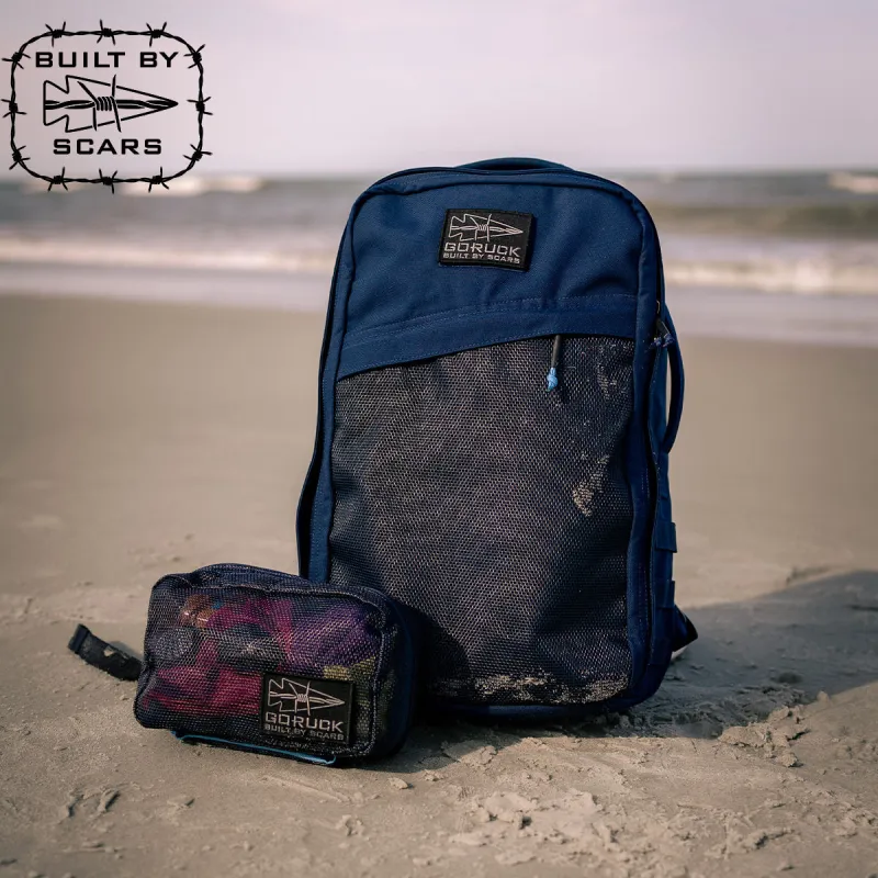 Rucker 4.0 20L - Navy + Navy Mesh Front Slant sold by GORUCK