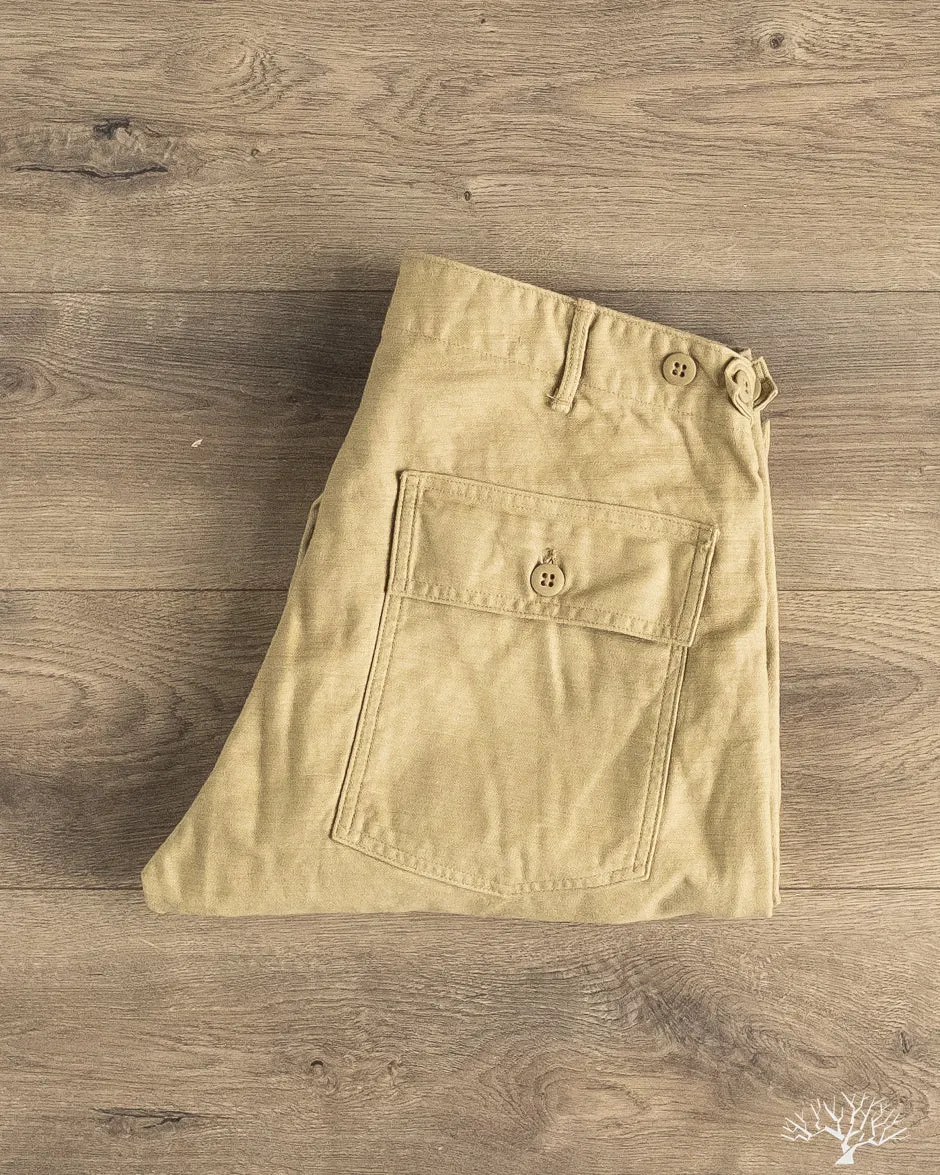 Slim Fit Fatigue Pants - Sand Beige sold by Withered Fig