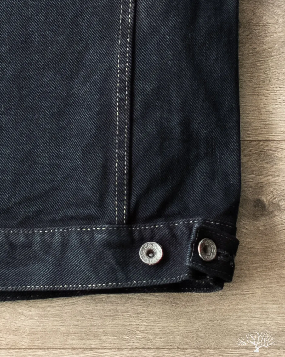 IH-526Lod - 19oz Left Hand Twill Type III Modified Denim Jacket - Indigo Overdyed Black sold by Withered Fig product image thumbnail 5