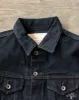 IH-526Lod - 19oz Left Hand Twill Type III Modified Denim Jacket - Indigo Overdyed Black sold by Withered Fig