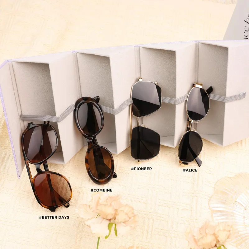 4 Pairs Sunglasses Gift Box made by Sojos
