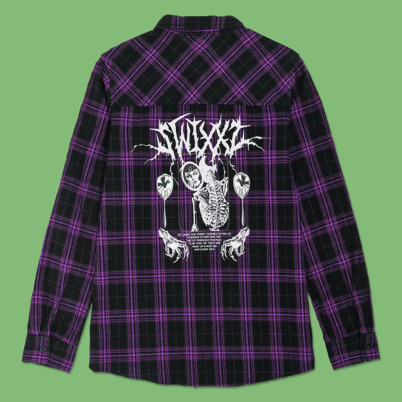 Know Your Enemy Flannel sold by SWIXXZ by Maggie Lindemann