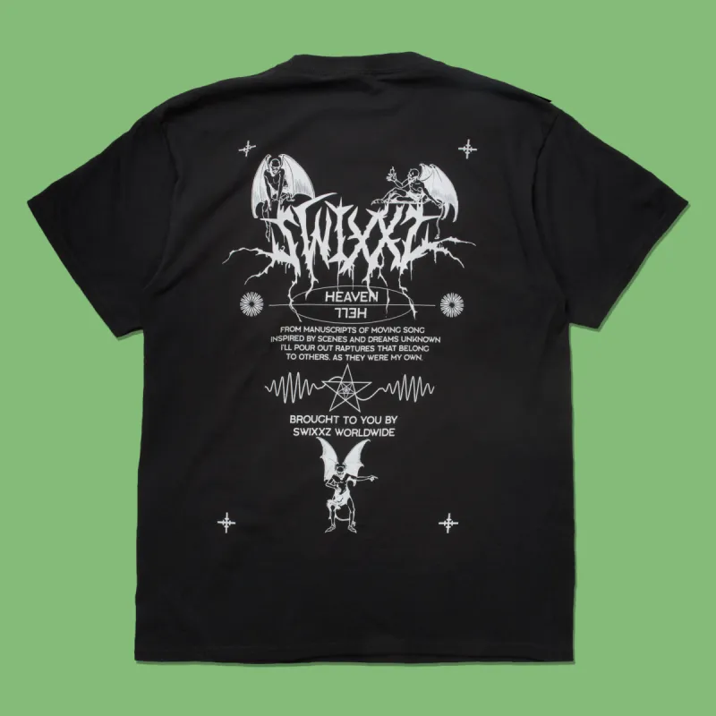 swixxzaudio Worldwide Black Short Sleeve Tee sold by SWIXXZ by Maggie Lindemann