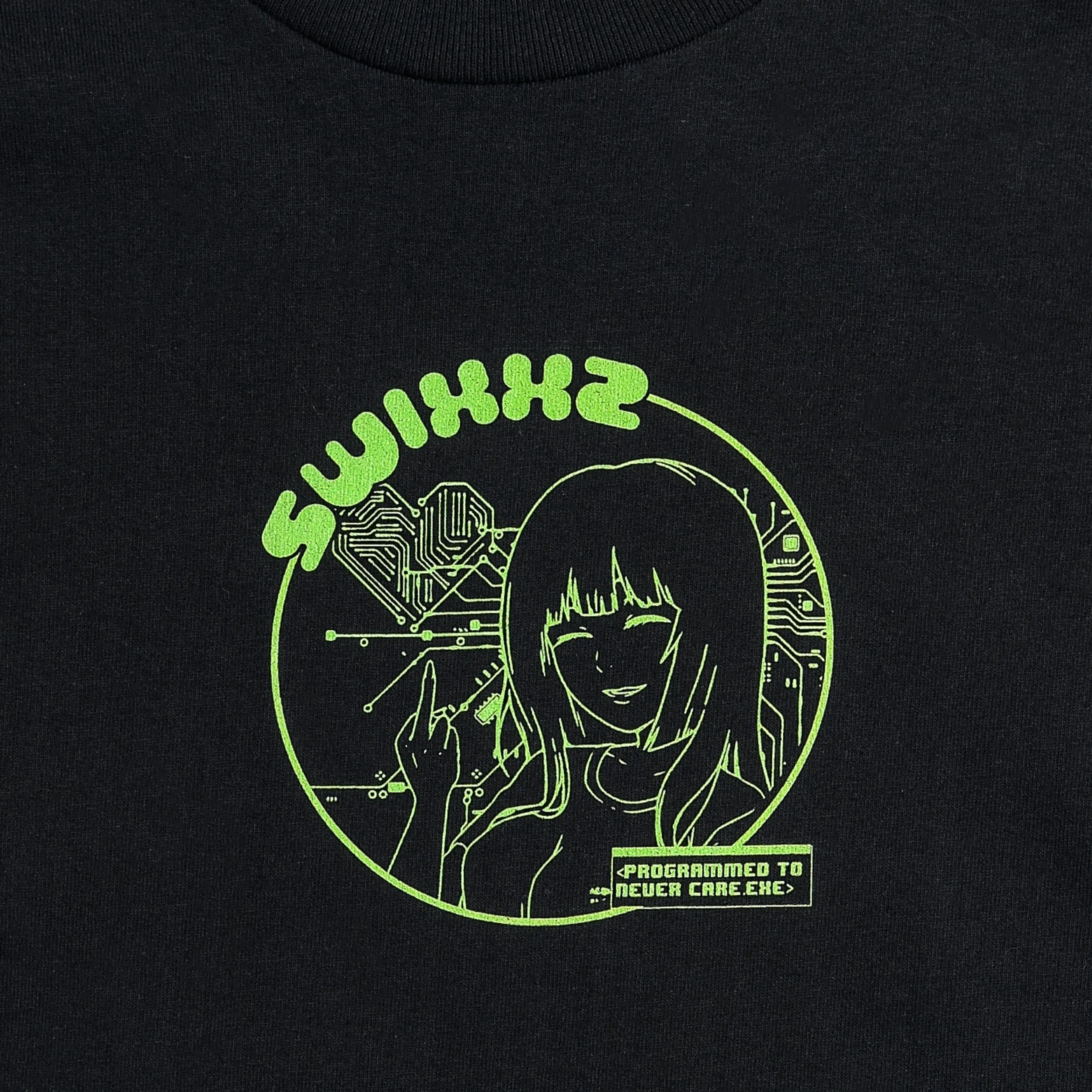 Never Care Short Sleeve Tee sold by SWIXXZ by Maggie Lindemann product image thumbnail 3