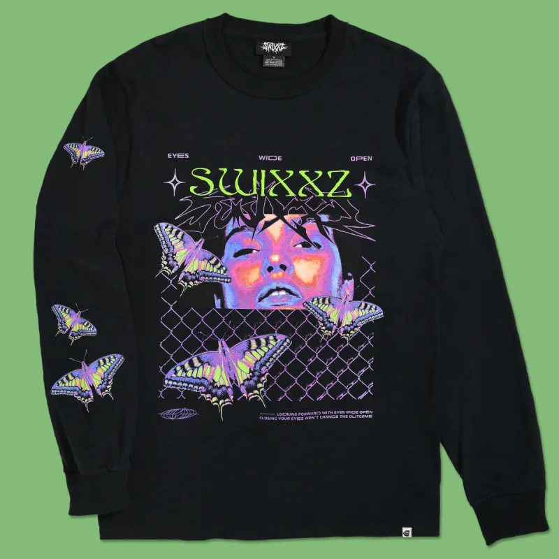 Butterfly Chain Long Sleeve Tee sold by SWIXXZ by Maggie Lindemann