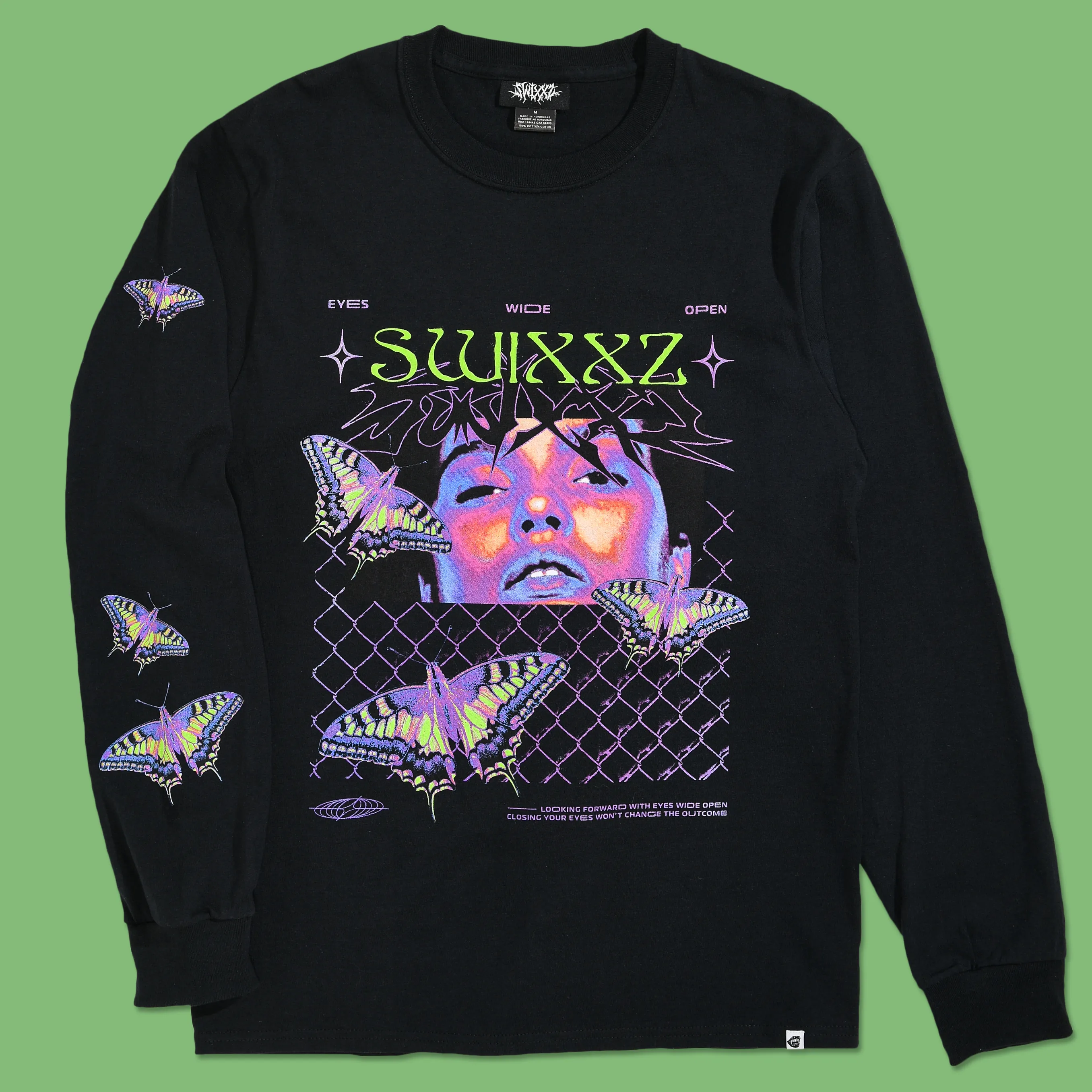 Butterfly Chain Long Sleeve Tee sold by SWIXXZ by Maggie Lindemann