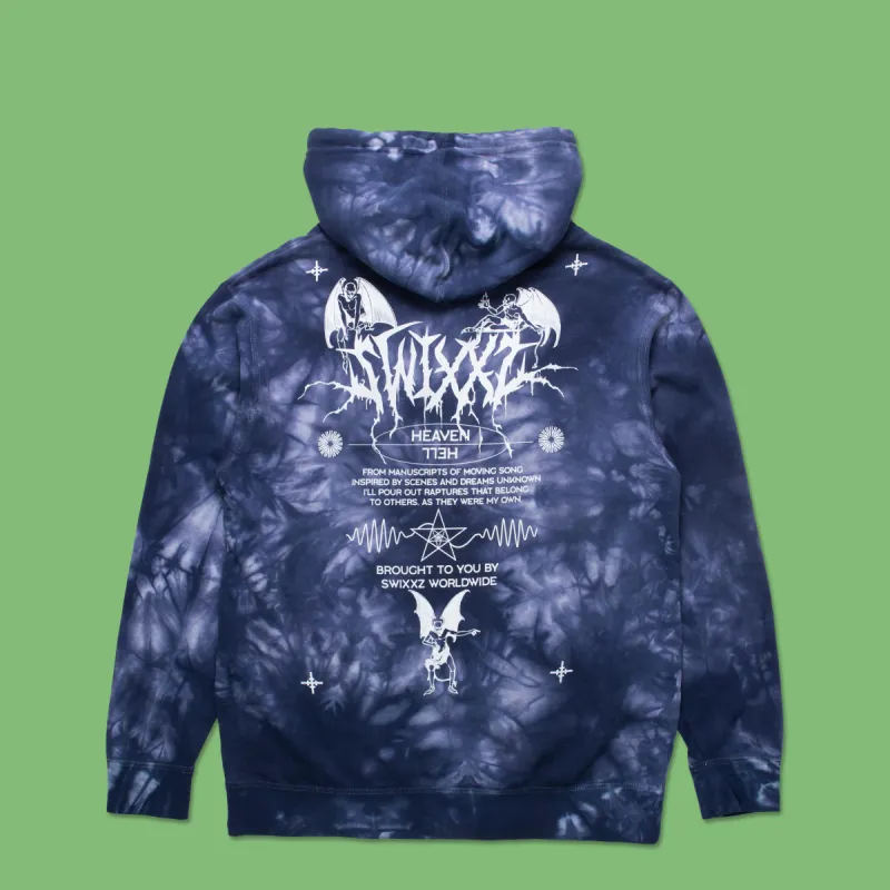 swixxzaudio Worldwide Blue Tie Dye Hoodie sold by SWIXXZ by Maggie Lindemann