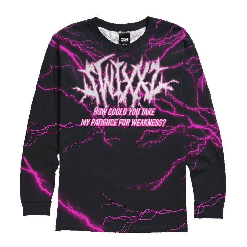 Lightning Long Sleeve Tee sold by SWIXXZ by Maggie Lindemann