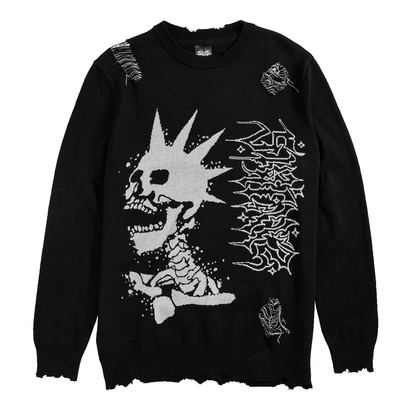 Punk Distressed Sweater sold by SWIXXZ by Maggie Lindemann