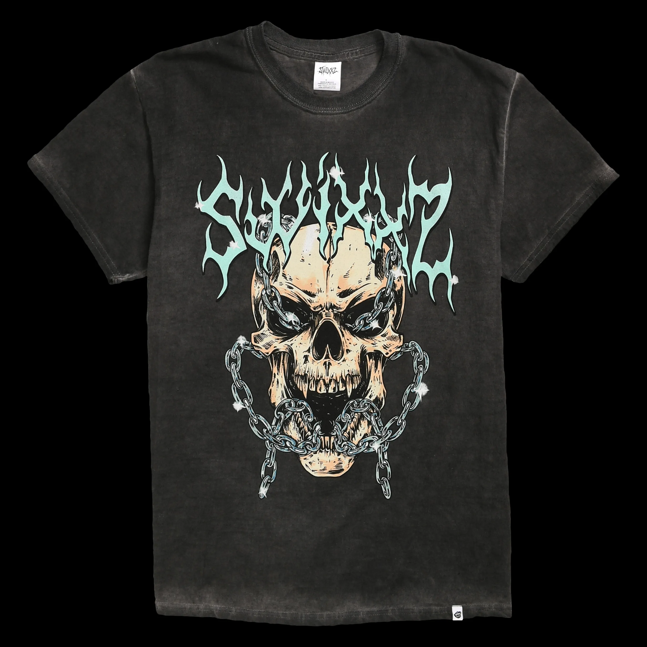 Shackled Skull Short Sleeve Tee sold by SWIXXZ by Maggie Lindemann