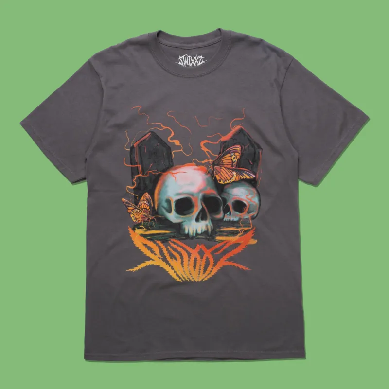 Deathly Place Grey Short Sleeve Tee sold by SWIXXZ by Maggie Lindemann