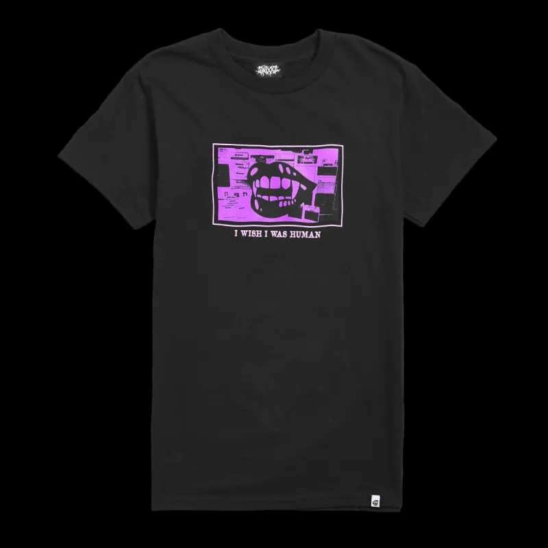 Wish I Was Human Short Sleeve Tee sold by SWIXXZ by Maggie Lindemann