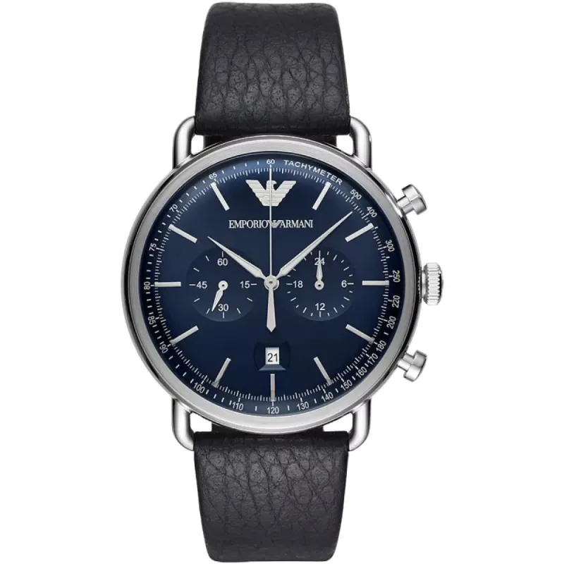 Emporio Armani AR11105 Chronograph Blue Men's Watch sold by Watch & Watch