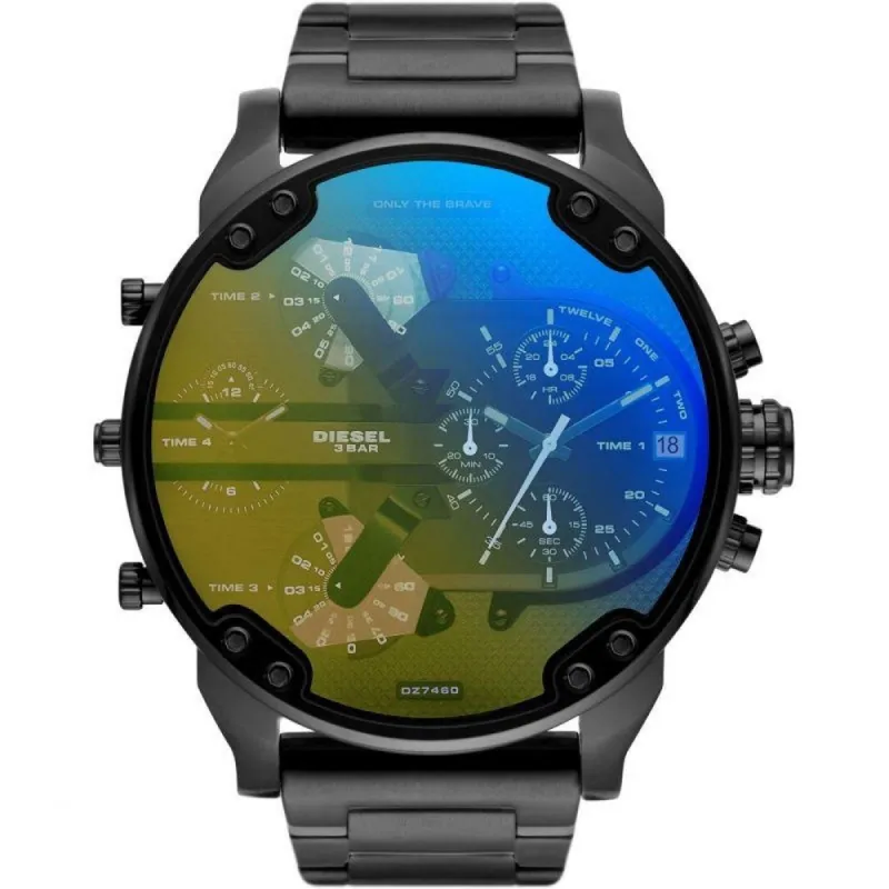 Diesel DZ7460 Mr. Daddy 2.0 Two-Hand Black-Tone Stainless Steel Watch sold by Watch & Watch