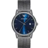 Emporio Armani AR11053 Gunmetal Blue Dial Men's Watch sold by Watch & Watch