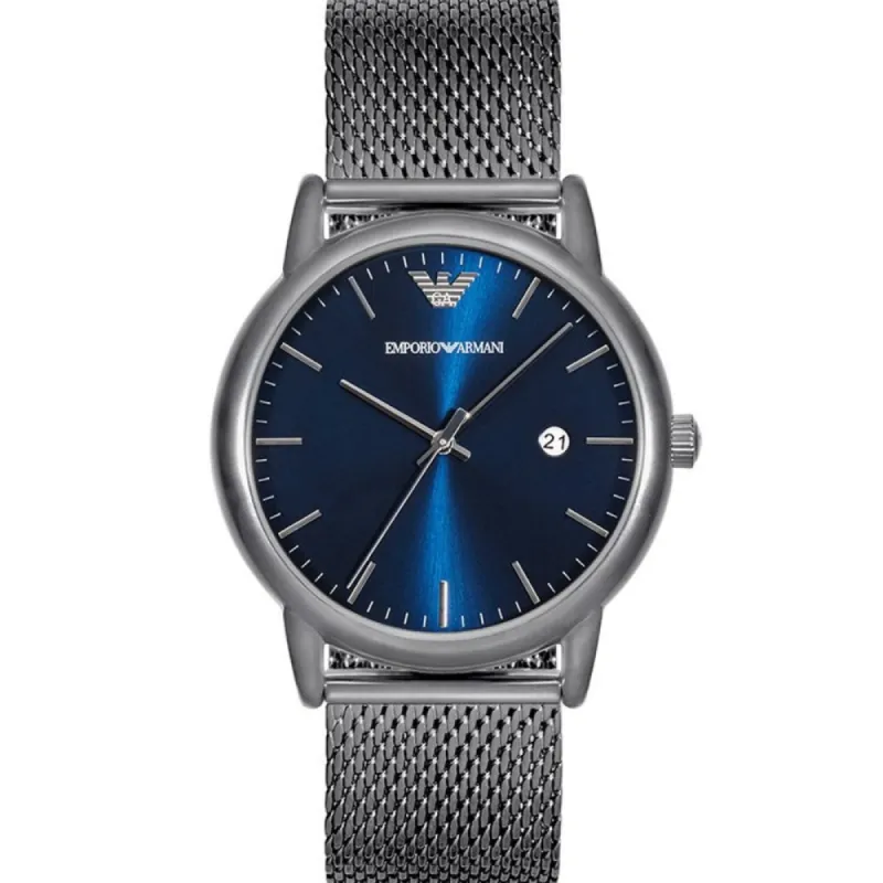 Emporio Armani AR11053 Gunmetal Blue Dial Men's Watch sold by Watch & Watch