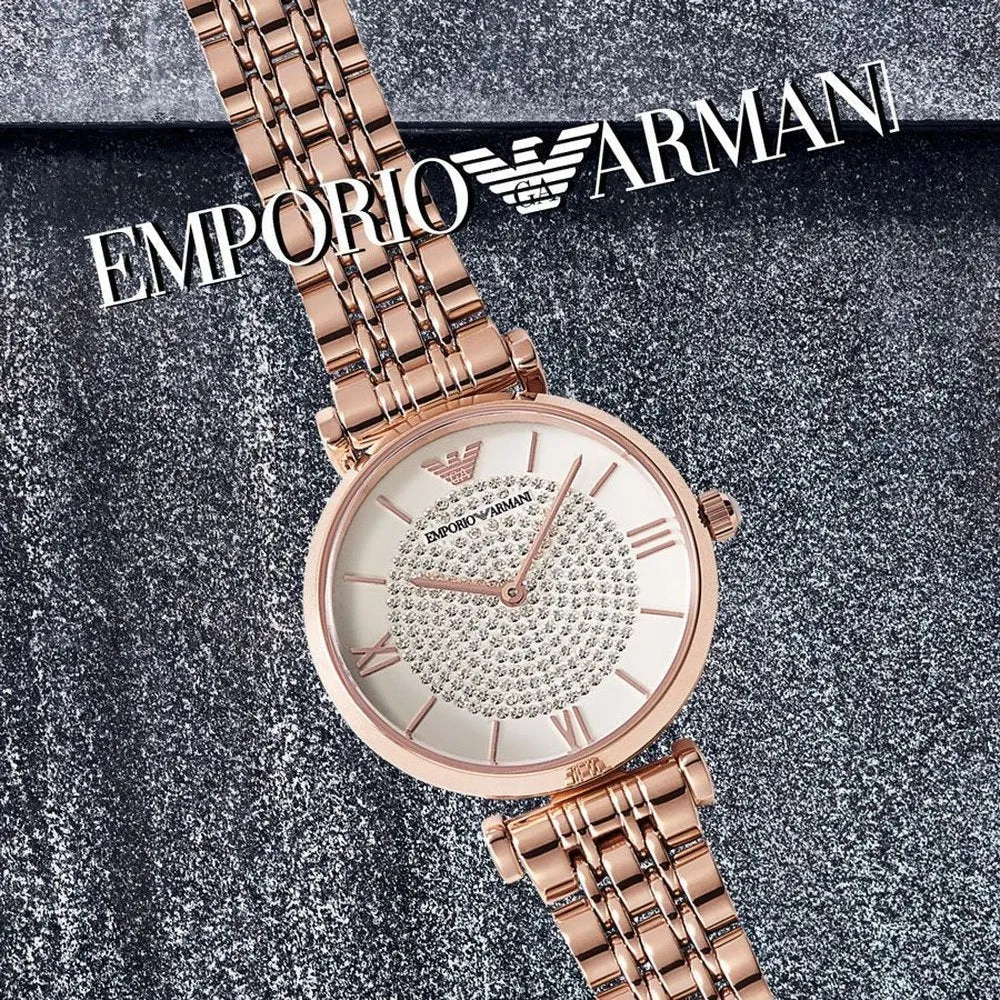 Emporio Armani AR11244 T-Bar Rose Gold Tone Ladies Watch sold by Watch & Watch product image thumbnail 4