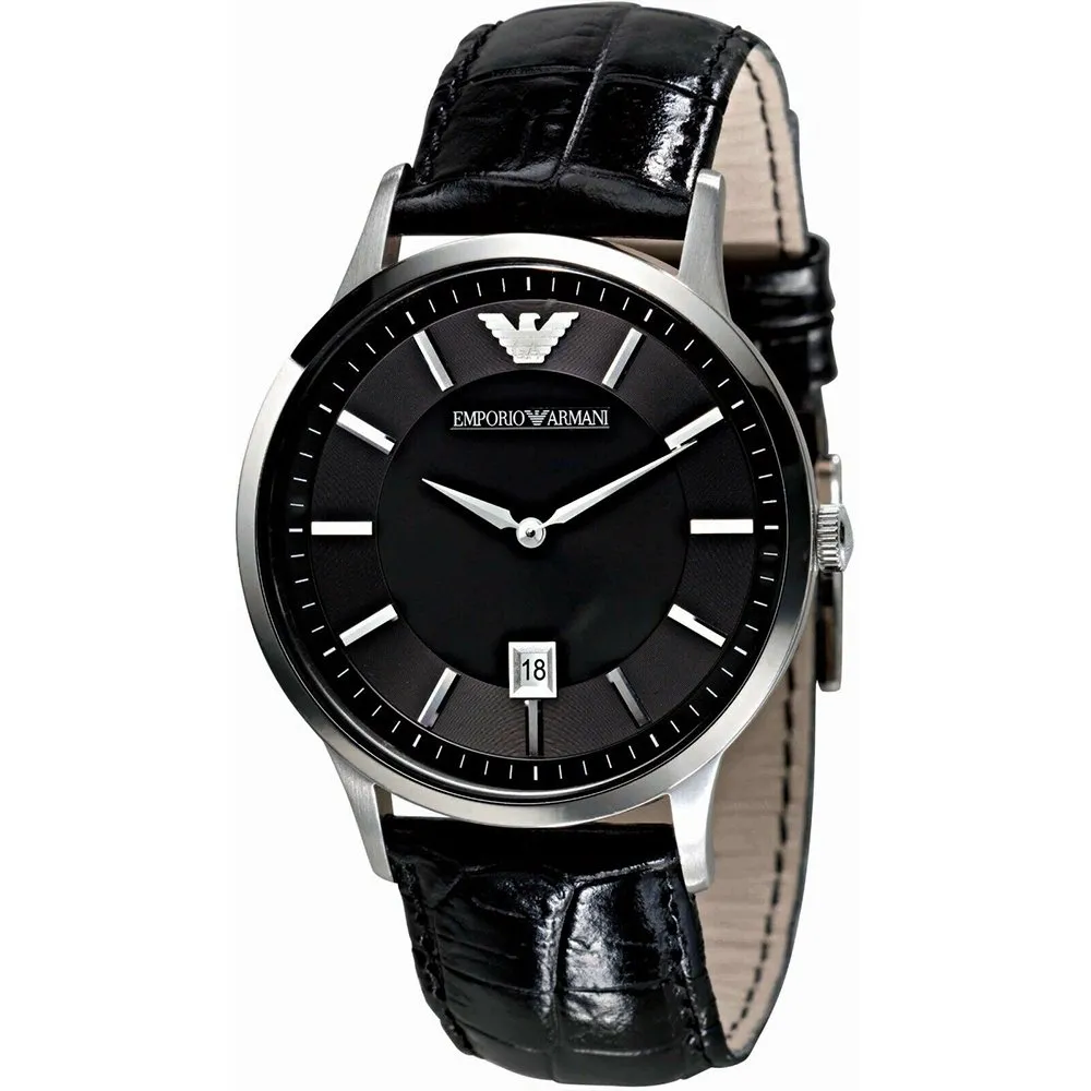 Emporio Armani AR2411 Men's Renato Watch Black sold by Watch & Watch