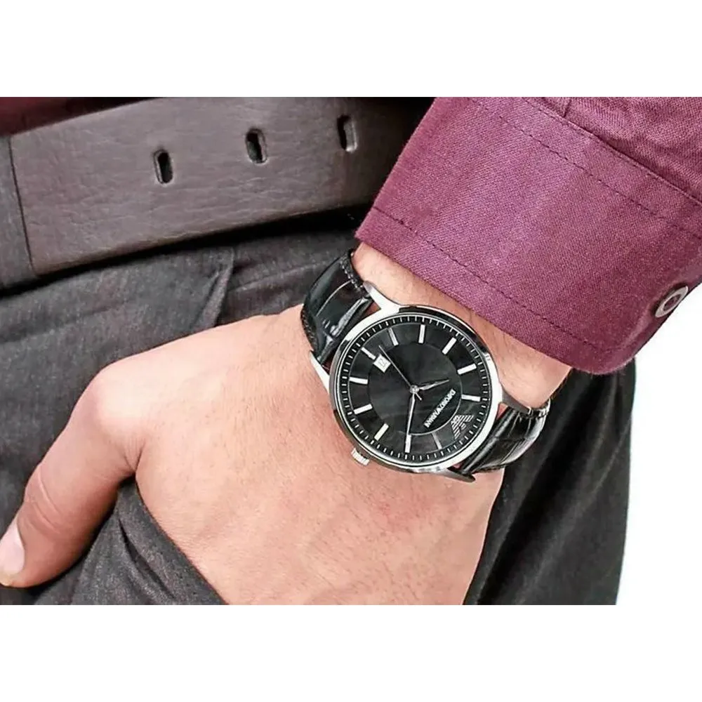 Emporio Armani AR2411 Men's Renato Watch Black sold by Watch & Watch product image thumbnail 3