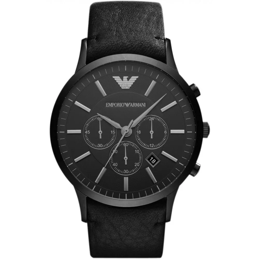Emporio Armani AR2461 Sportivo Chronograph Black Men's Watch sold by Watch & Watch