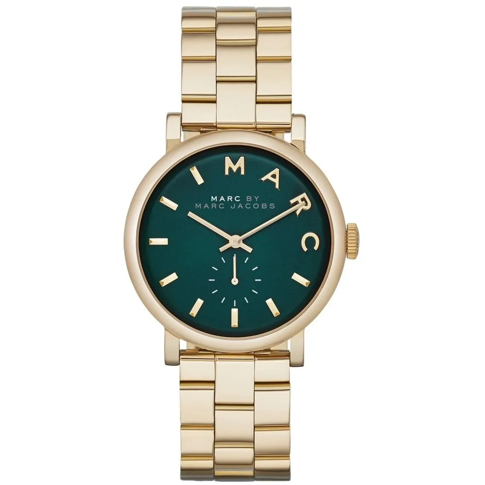 Marc Jacobs MBM3245 Baker Gold Green Dial Ladies Watch sold by Watch & Watch
