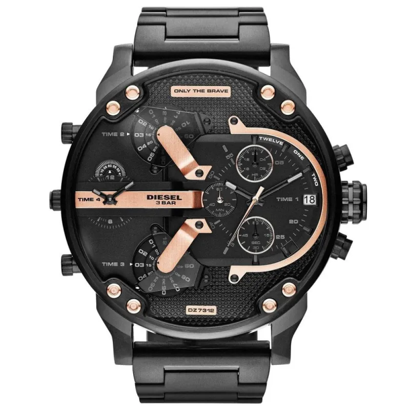 Diesel DZ7312 The Daddies Chronograph Four Time Zone Dial Men's Watch sold by Watch & Watch