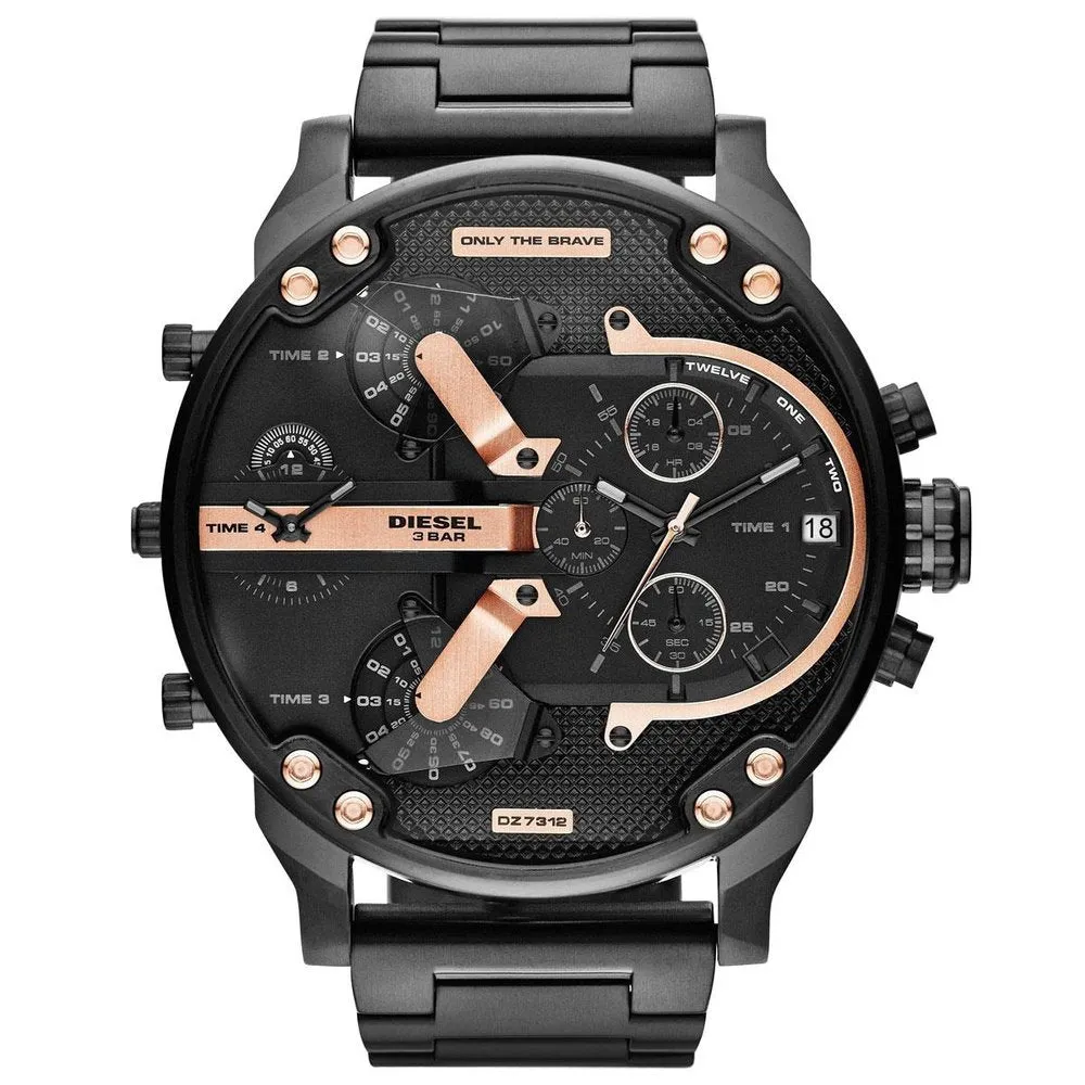 Diesel DZ7312 The Daddies Chronograph Four Time Zone Dial Men's Watch sold by Watch & Watch