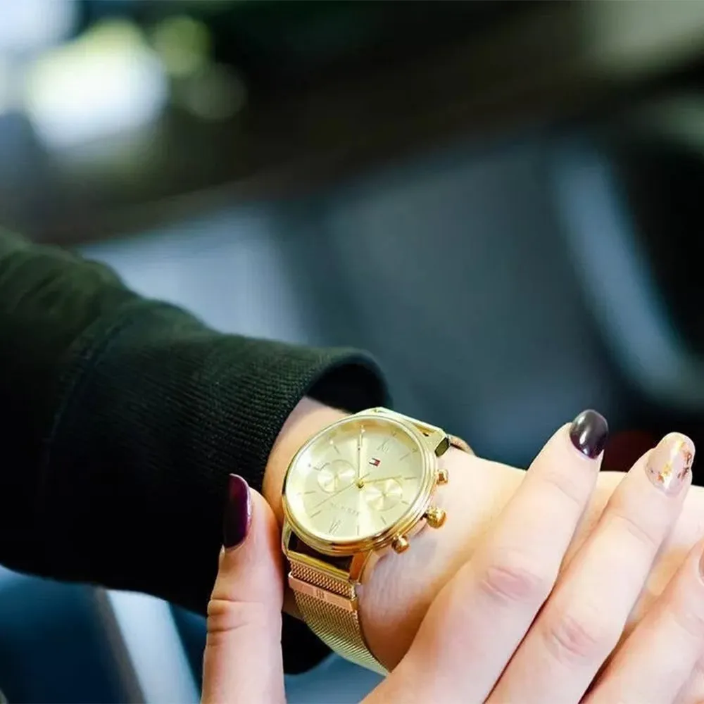 Tommy Hilfiger 1782302 Ladies Blake Gold Mesh Watch sold by Watch & Watch product image thumbnail 4