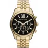 Michael Kors MK8286 Black Dial Lexington Gold Men's Watch sold by Watch & Watch