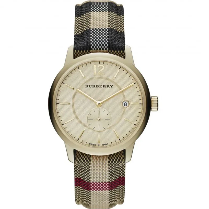 Burberry BU10001 The Classic Horseferry Gold Men's Watch made by Burberry