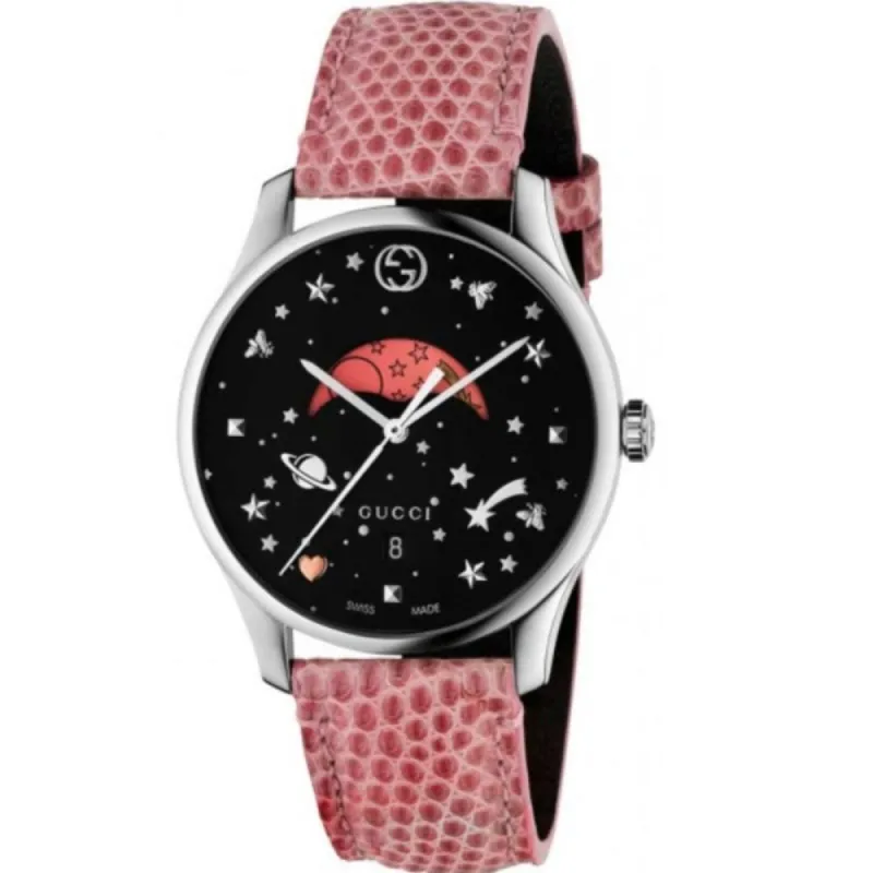Gucci YA1264046 G-Timeless Moonphase Black Dial Ladies Watch sold by Watch & Watch