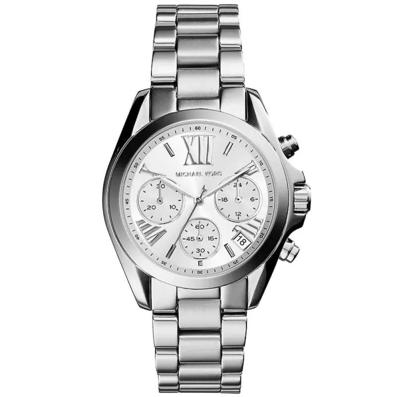 Michael Kors MK6174 Silver-Tone Mini Bradshaw Ladies Watch made by Michael Kors