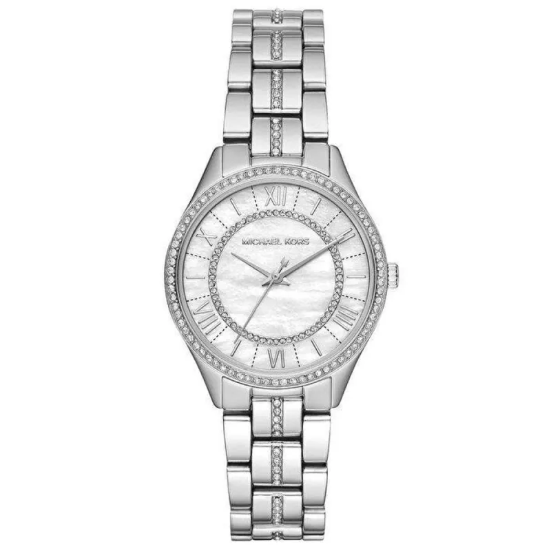 Michael Kors MK3900 Lauryn Crystal Mother Of Pearl Dial Women's Watch sold by Watch & Watch