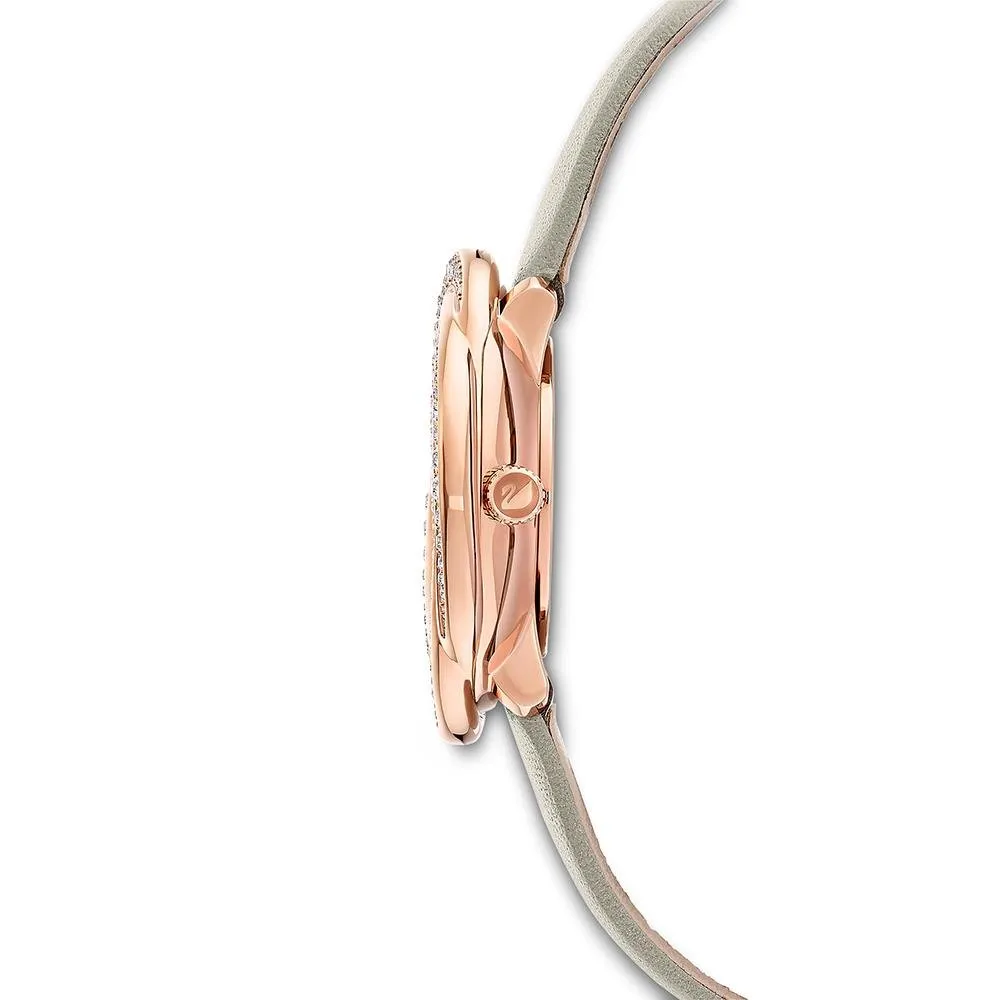 Swarovski 5552424 Crystal Leather Strap Gray Rose Gold Tone Women's Watch sold by Watch & Watch product image thumbnail 2