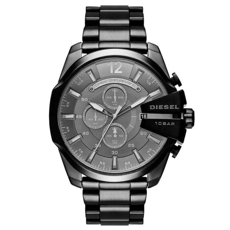 Diesel DZ4355 Mega Chief Chronograph Black Dial Men's Watch sold by Watch & Watch