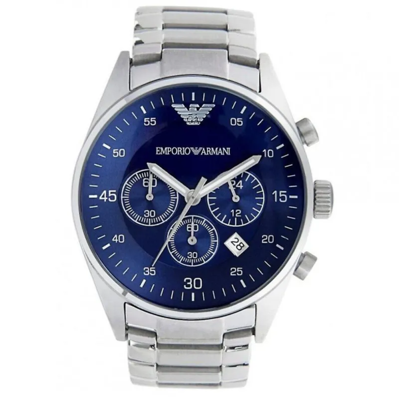 Emporio Armani AR5860 Blue Dial Chronograph Men's Watch sold by Watch & Watch