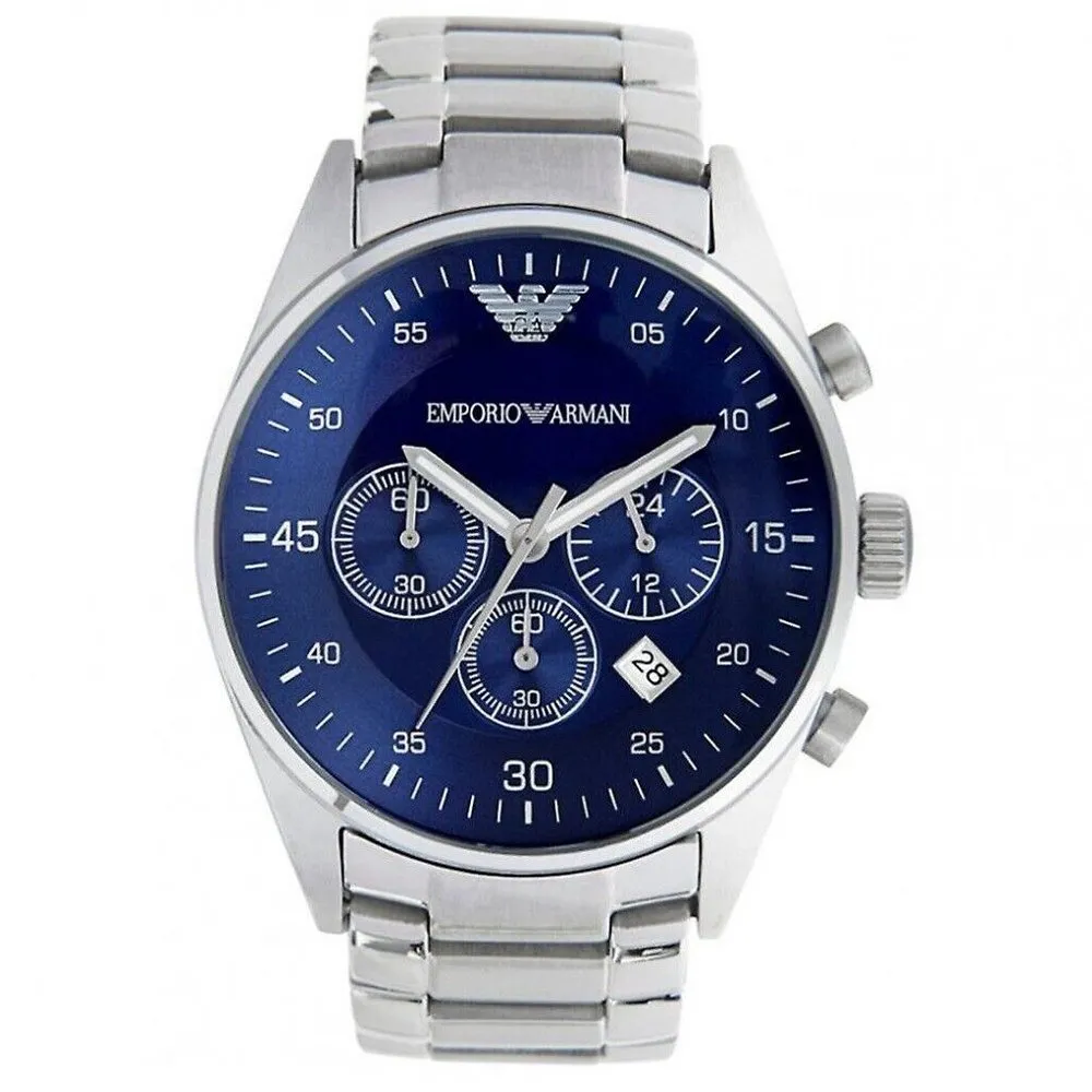 Emporio Armani AR5860 Blue Dial Chronograph Men's Watch sold by Watch & Watch