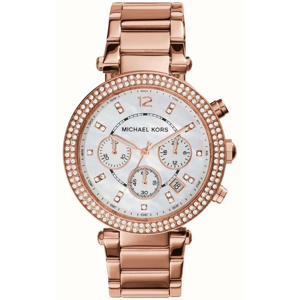 Michael Kors MK5491 Rose Gold Parker Ladies Watch sold by Watch & Watch